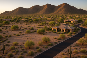 Arizona lower density residential land with flexible lot sizes